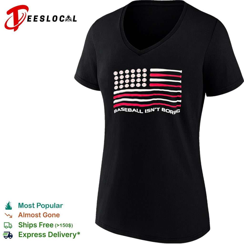 Baseball Isnt Boring American Flag shirt