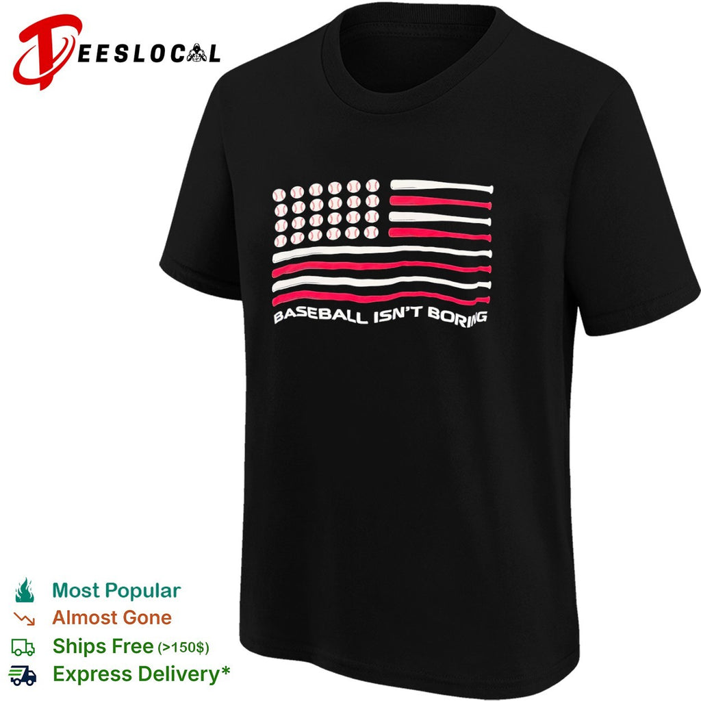 Baseball Isnt Boring American Flag shirt