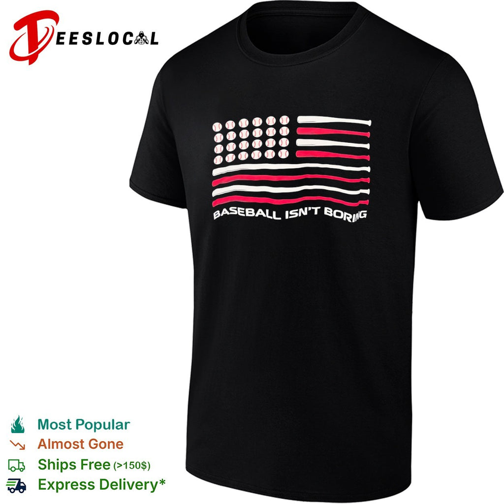 Baseball Isnt Boring American Flag shirt