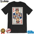 Baseball King Number 99 Playing Card Pinstripes T Shirt