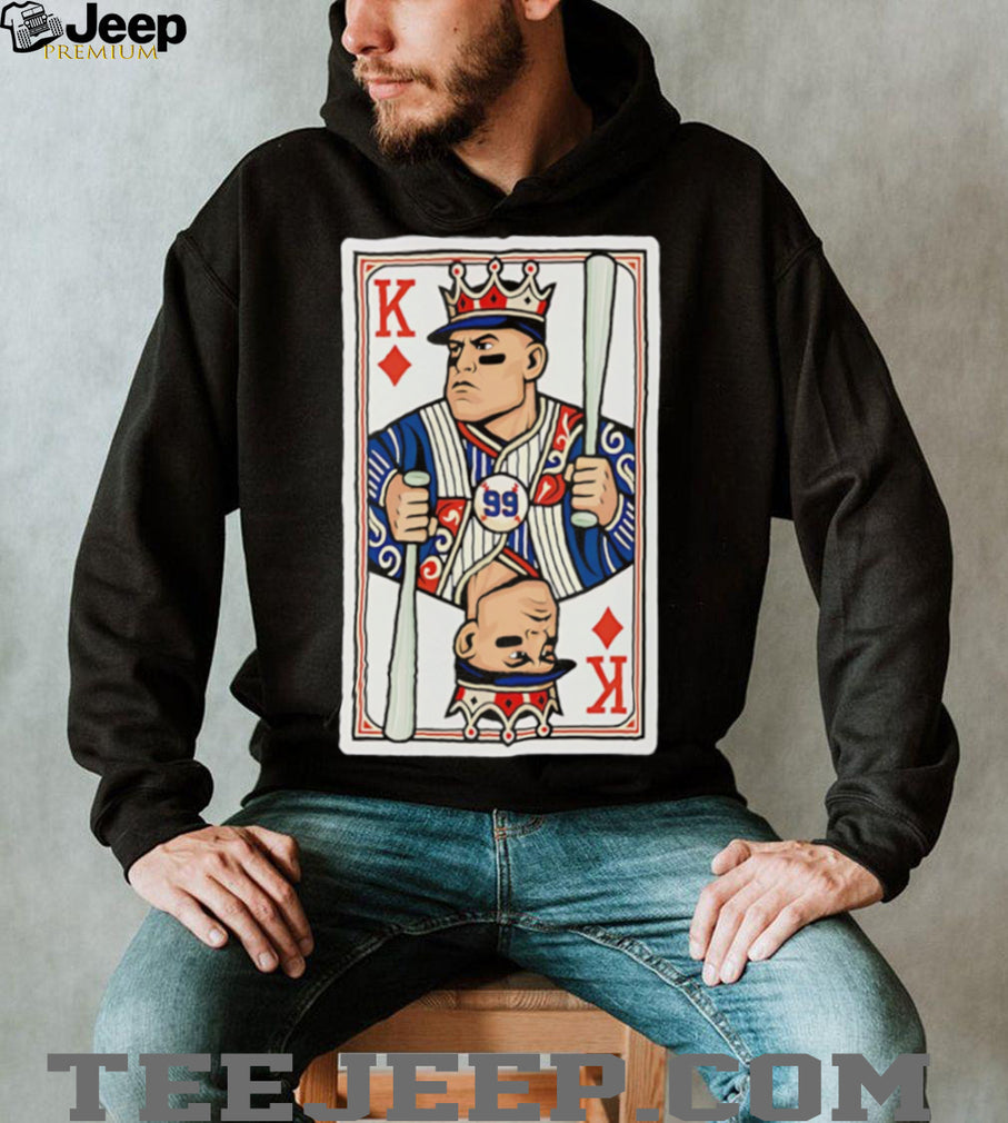 Baseball King Number 99 Playing Card Pinstripes T Shirt