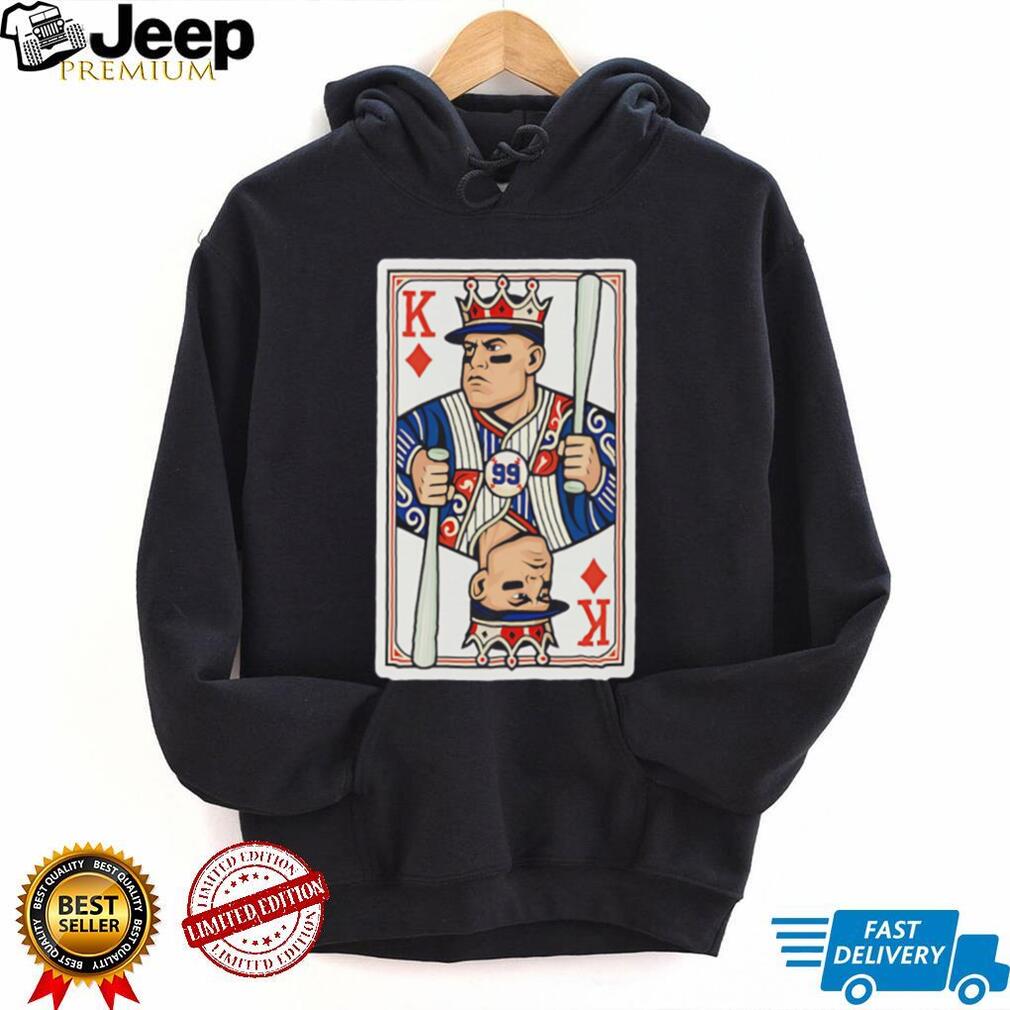 Baseball King Number 99 Playing Card Pinstripes T Shirt