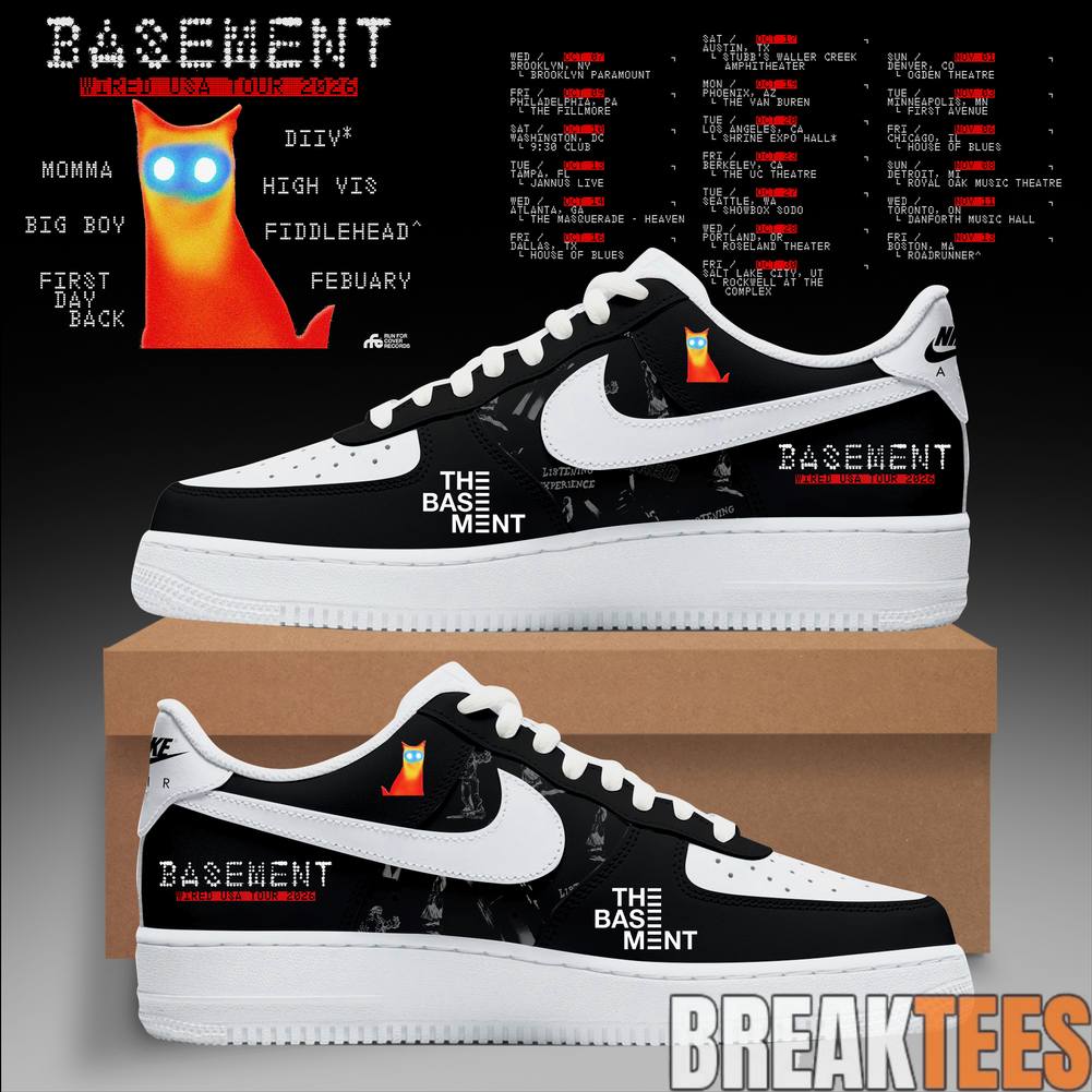 Basement WIRED USA Tour 2026 Custom Air Force 1