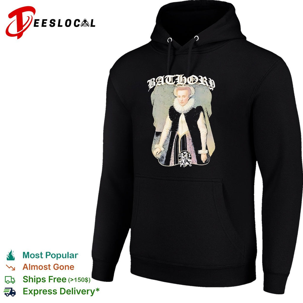 Bathory Elizabeth Bathory Heavy Metal Band Logo Goat Pentagram Black Metal shirt