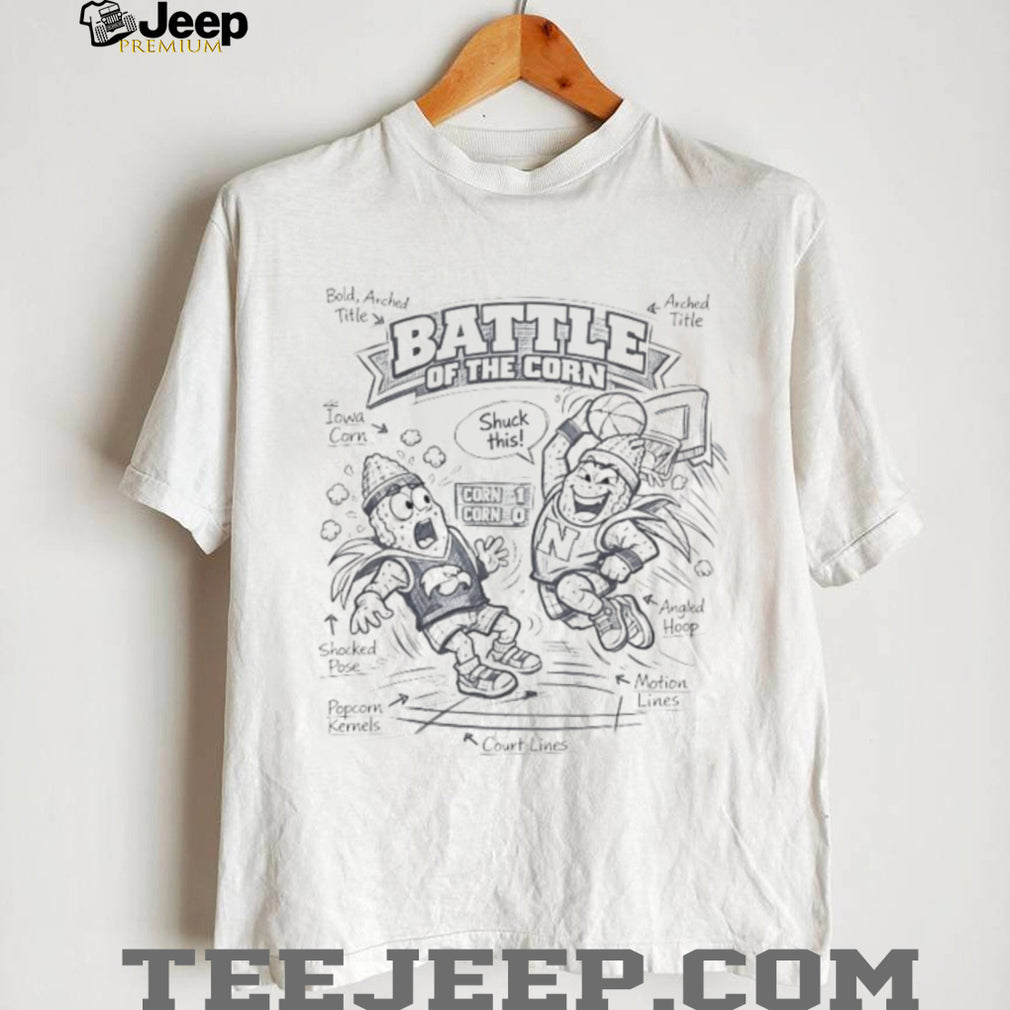 Battle Of The Corn Iowa vs Nebraska Basketball Graphic T Shirt