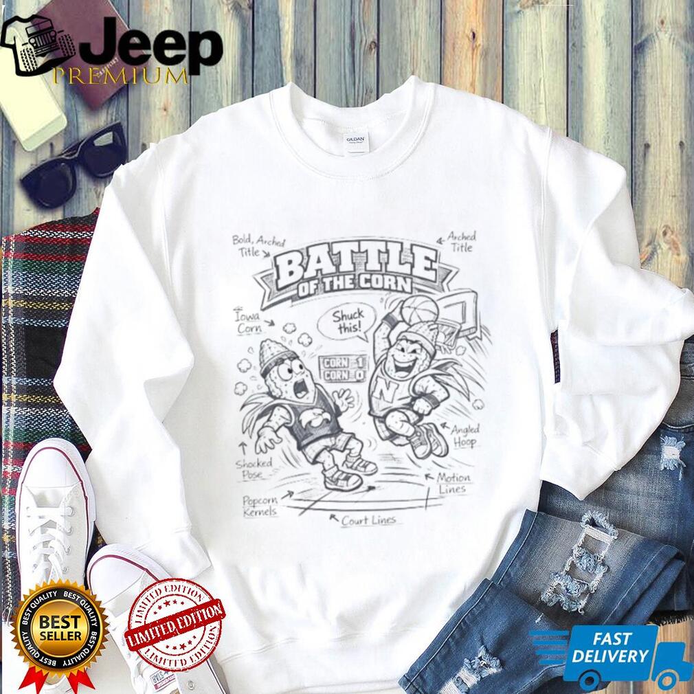 Battle Of The Corn Iowa vs Nebraska Basketball Graphic T Shirt