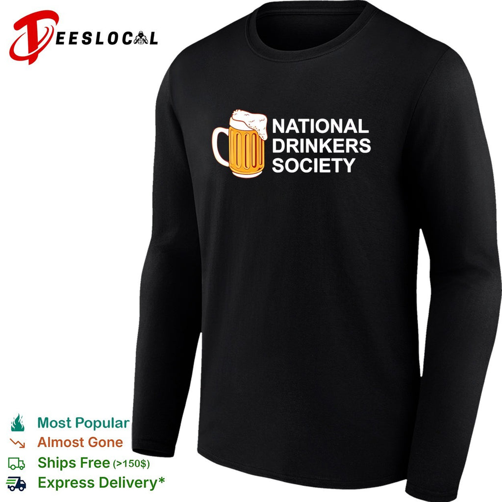 Beer mug national drinkers society funny shirt