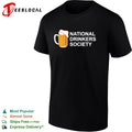 Beer mug national drinkers society funny shirt