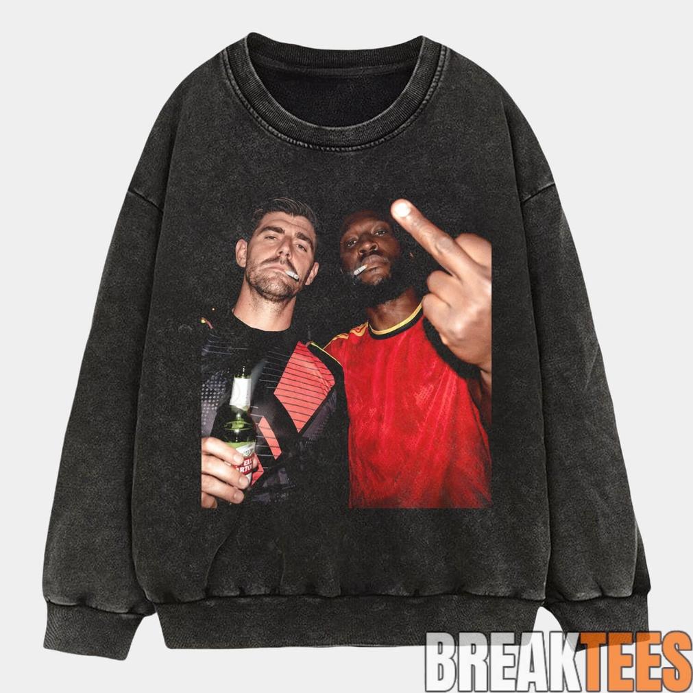 Belgium Football Team Lukaku x Thibaut Courtois Drunk Tee