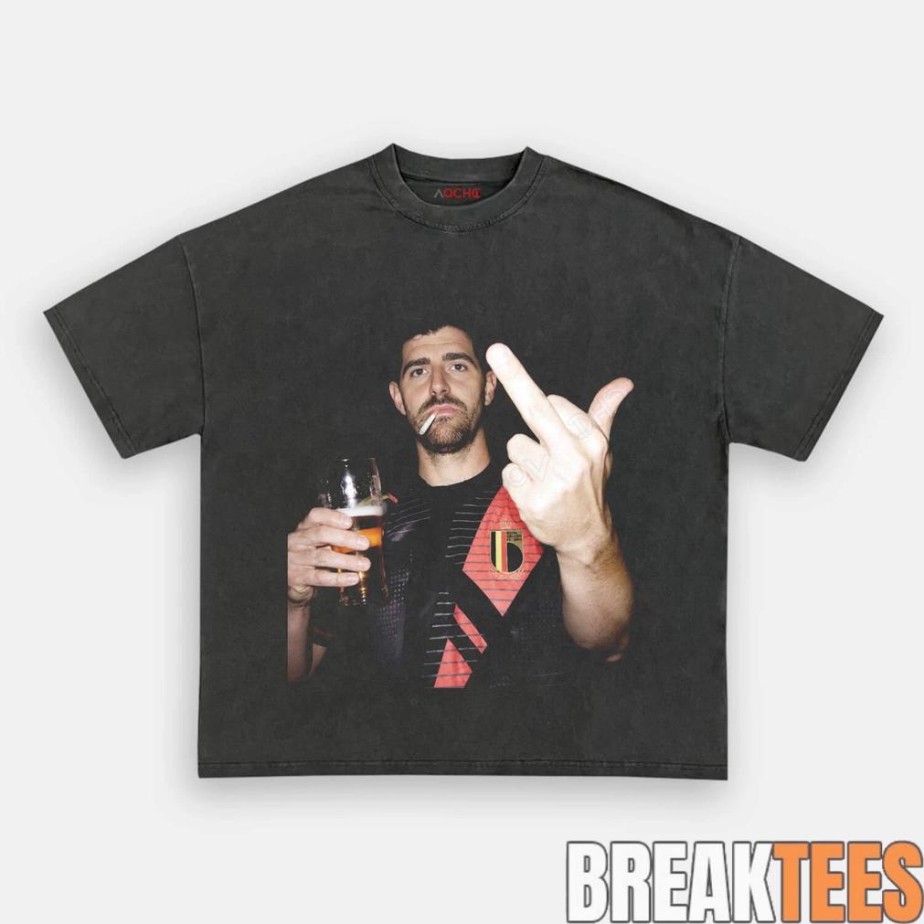 Belgium Football Team Thibaut Courtois Drunk Tee