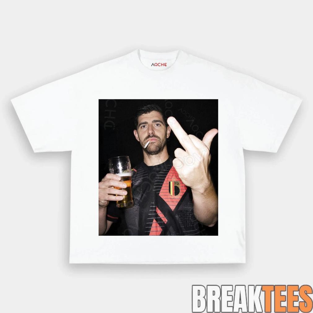 Belgium Football Team Thibaut Courtois Drunk Tee
