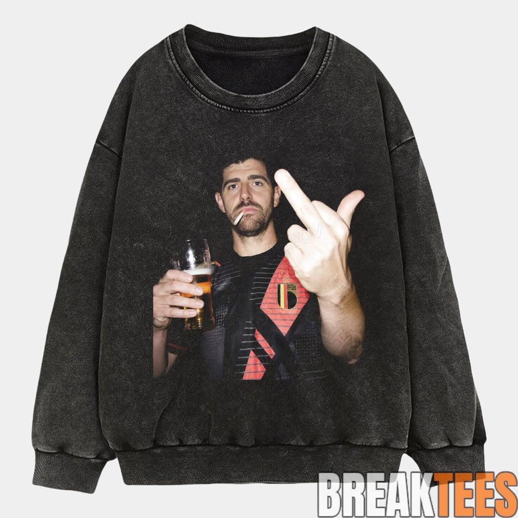 Belgium Football Team Thibaut Courtois Drunk Tee