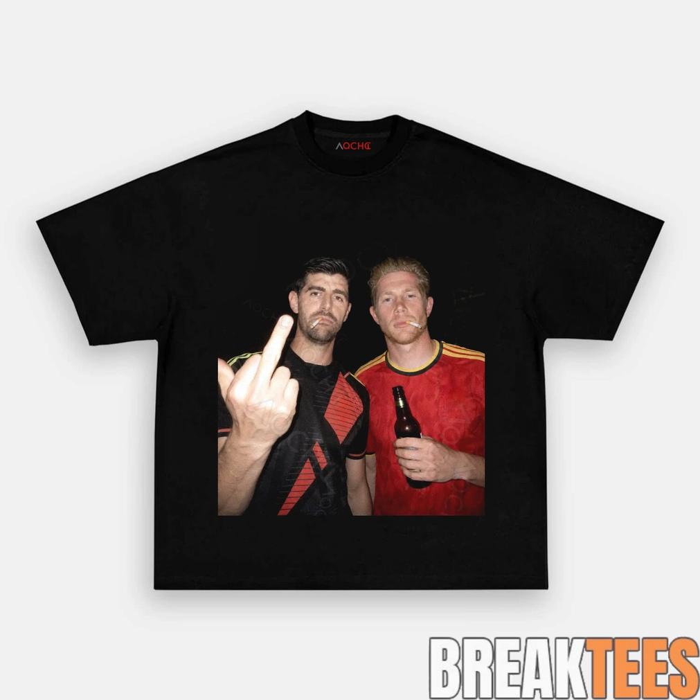 Belgium Football Team Thibaut Courtois x De Bruyne Drunk Tee