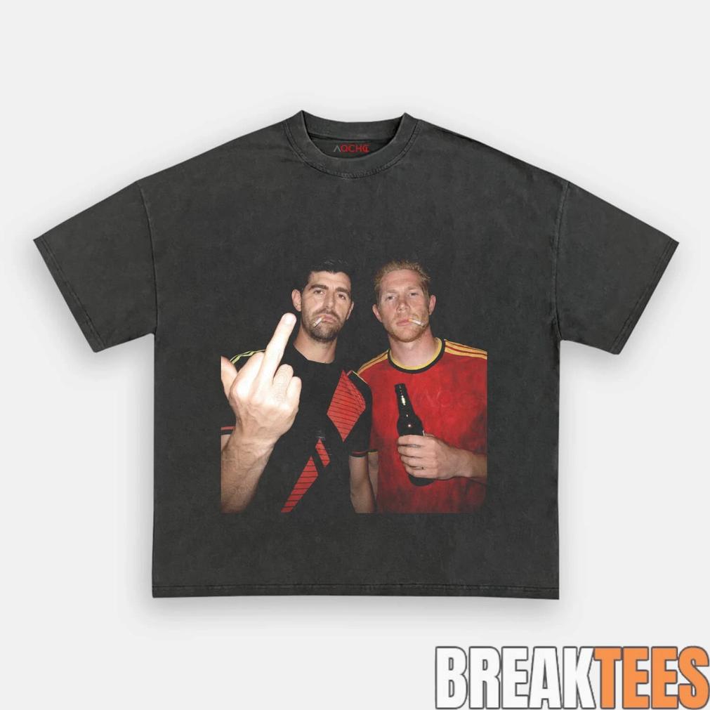 Belgium Football Team Thibaut Courtois x De Bruyne Drunk Tee
