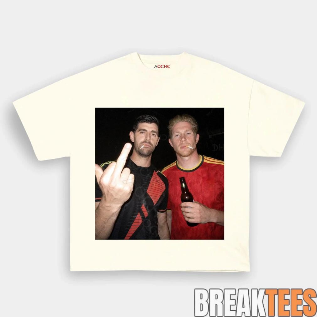 Belgium Football Team Thibaut Courtois x De Bruyne Drunk Tee
