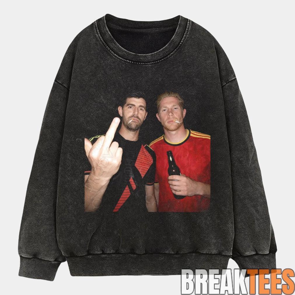 Belgium Football Team Thibaut Courtois x De Bruyne Drunk Tee