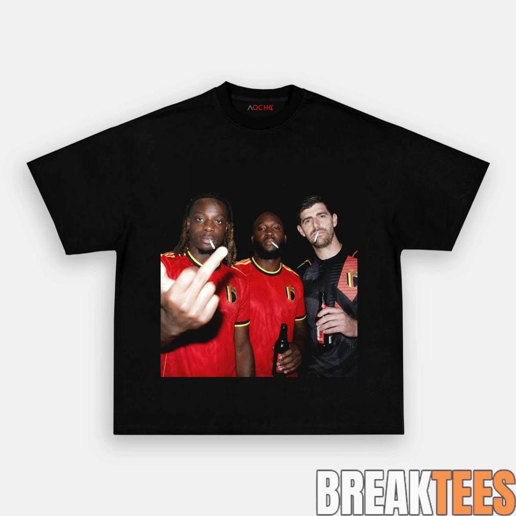 Belgium Football Team Three Wise Drunks Tee