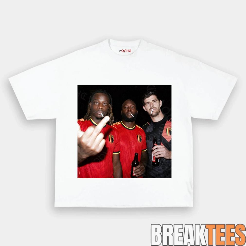 Belgium Football Team Three Wise Drunks Tee
