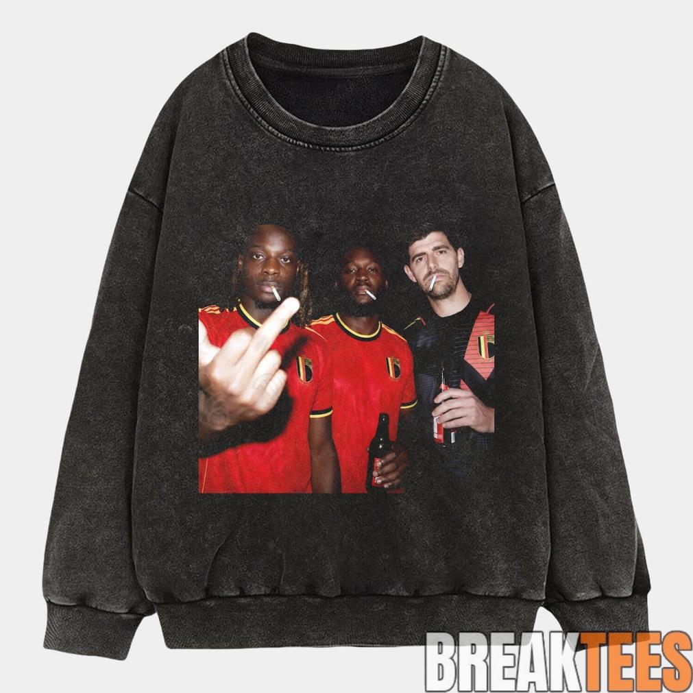 Belgium Football Team Three Wise Drunks Tee