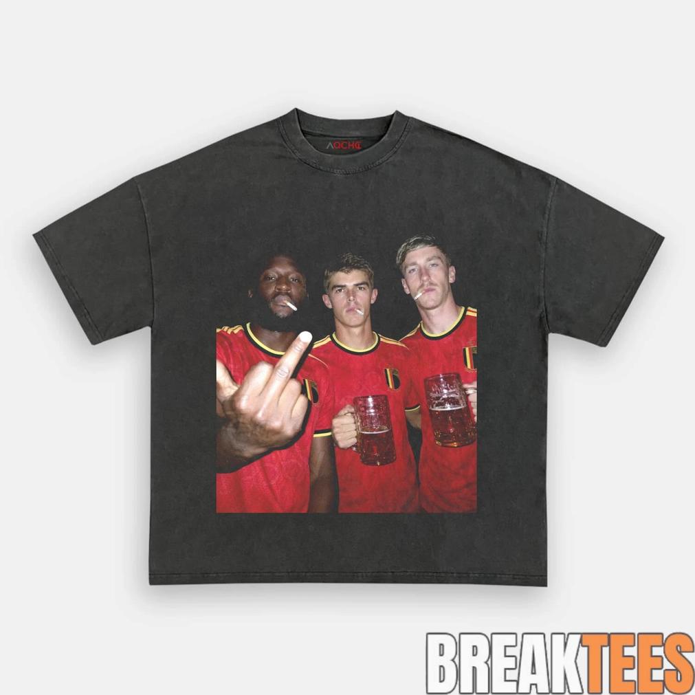 Belgium Football Team Trio Cigarettes and Glory Tee