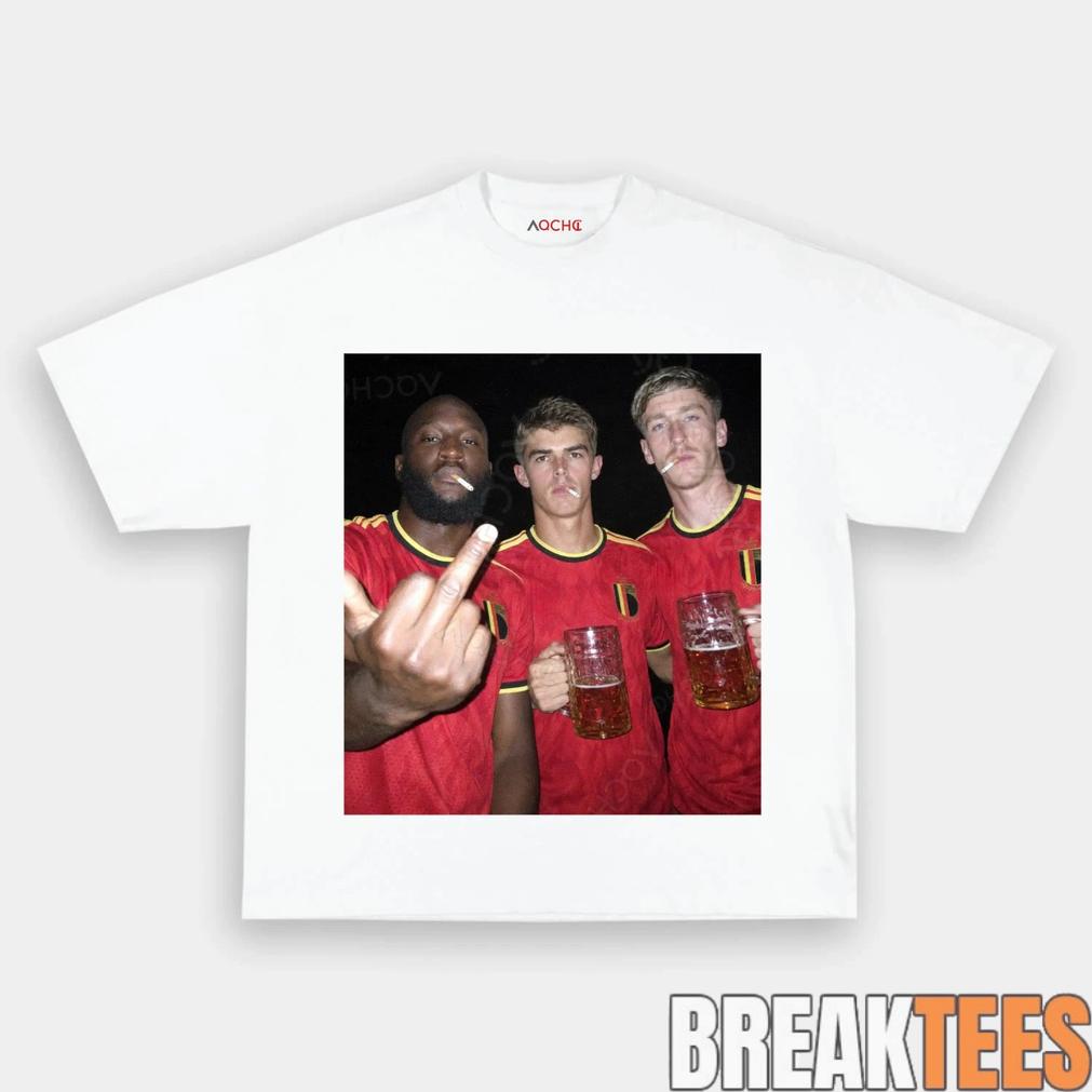 Belgium Football Team Trio Cigarettes and Glory Tee