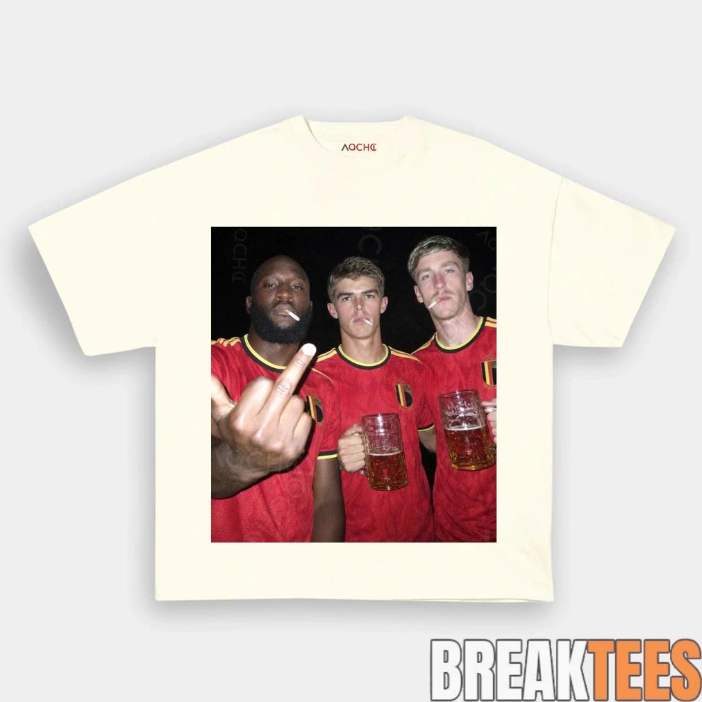Belgium Football Team Trio Cigarettes and Glory Tee
