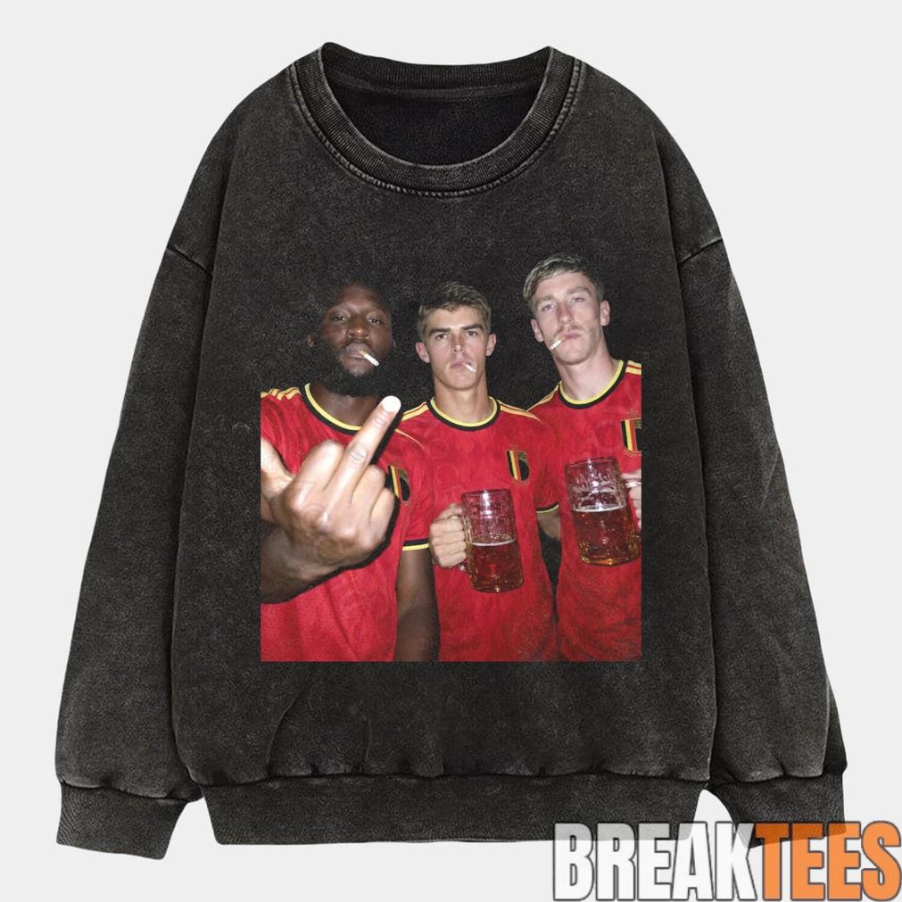 Belgium Football Team Trio Cigarettes and Glory Tee