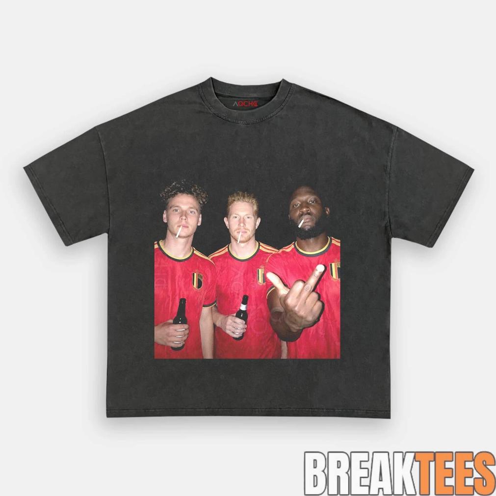 Belgium Football Team Trio Drunk Tee