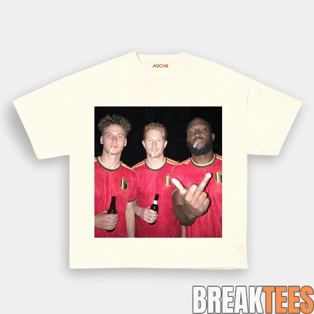 Belgium Football Team Trio Drunk Tee