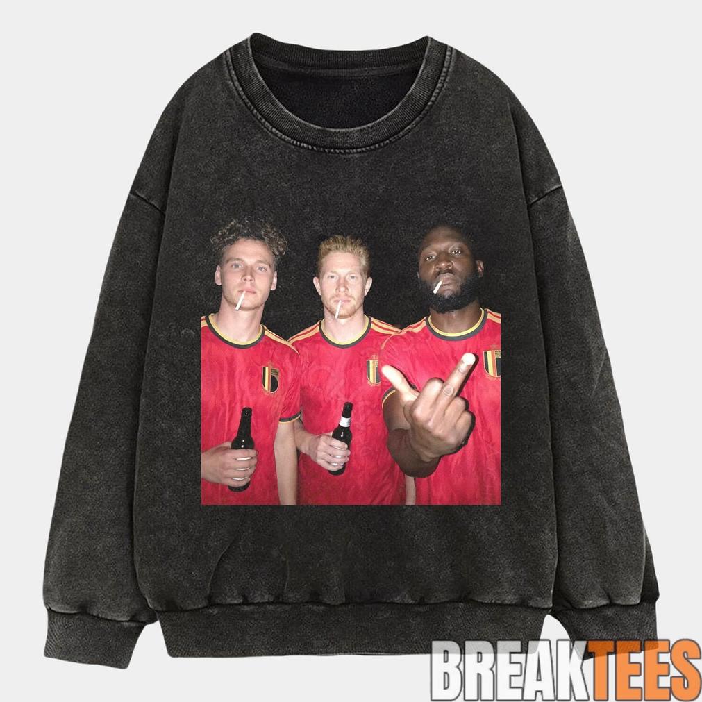 Belgium Football Team Trio Drunk Tee