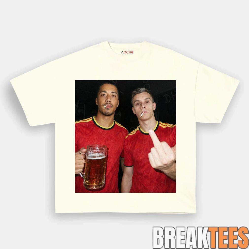 Belgium Football Team Trossard x Tielemans Drunk Smoke Tee