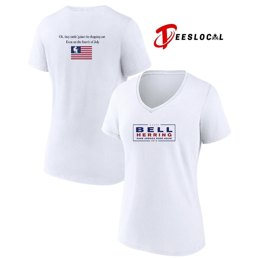 Bell Herring Make America panic again oh they rattle ‘gainst the shopping cart shirt