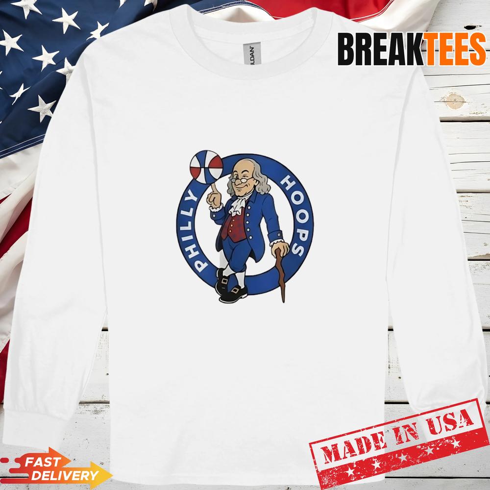 Ben Franklin Philly hoops Philadelphia 76ers T-Shirt