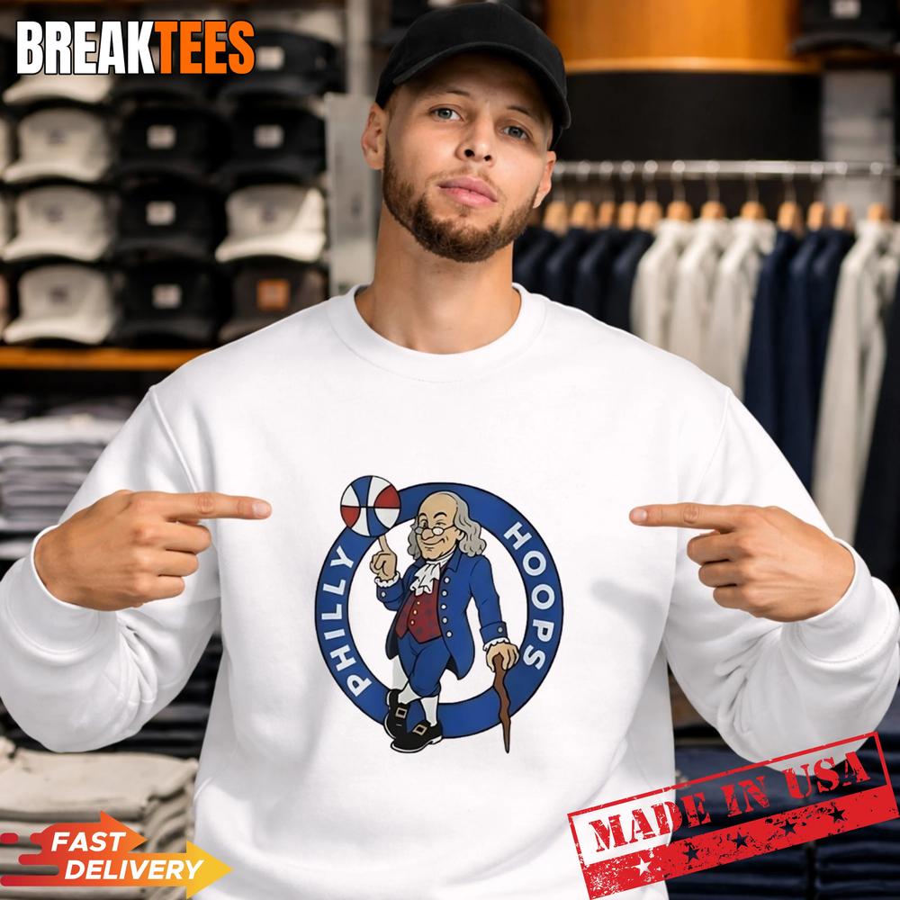 Ben Franklin Philly hoops Philadelphia 76ers T-Shirt