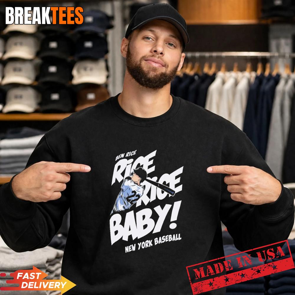 Ben Rice Rice Baby New York Yankees T-Shirt