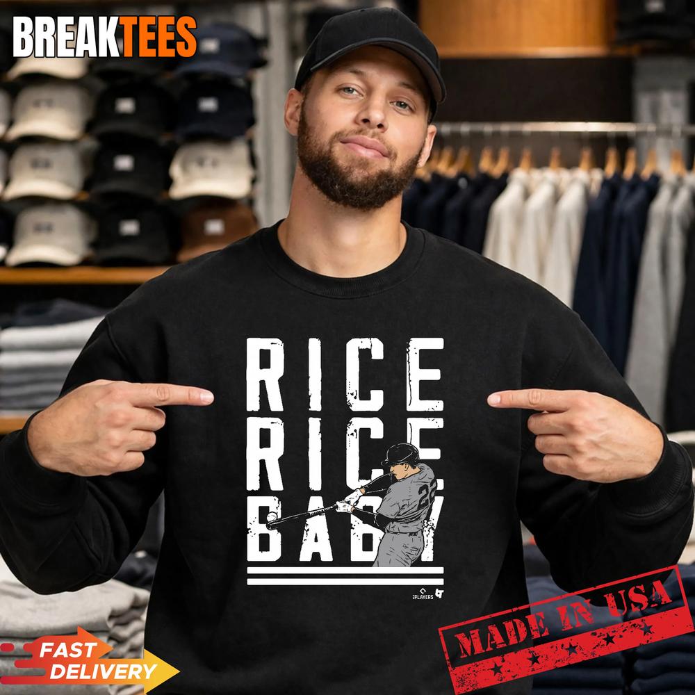 Ben Rice-Rice Rice Baby New York Baseball T-Shirt