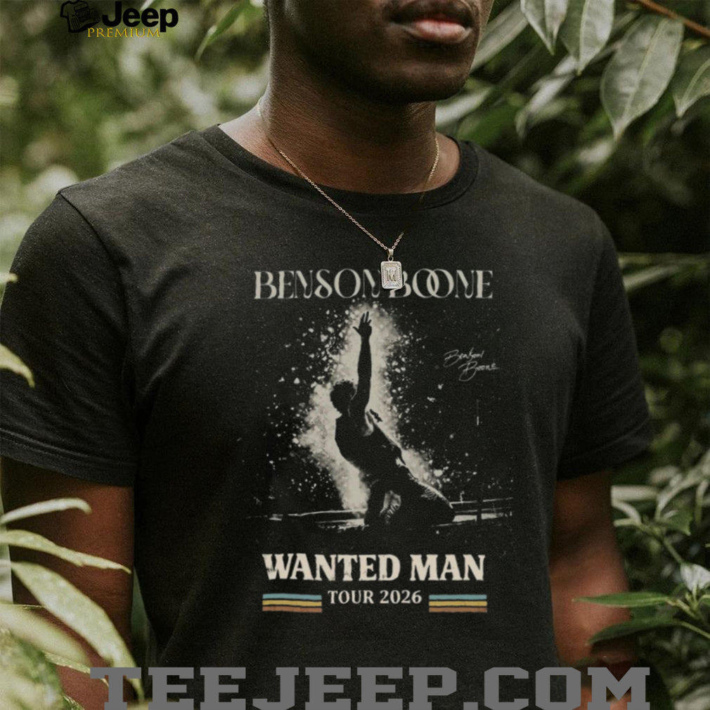 Benson Boone Wanted Man Tour 2026 Concert Vintage Retro Style Fans Shirt