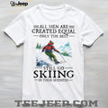 Men Go Skiing In Their Seventies Retro Vintage T Shirt