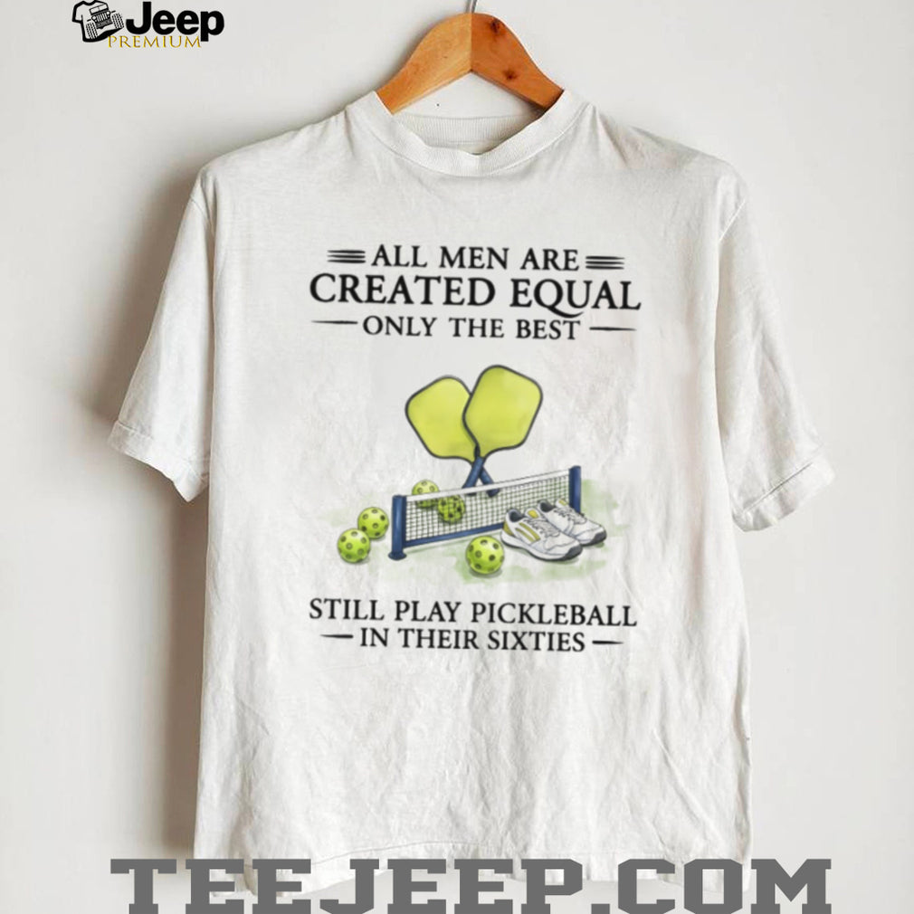 Men Play Pickleball In Their Sixties Vintage T Shirt