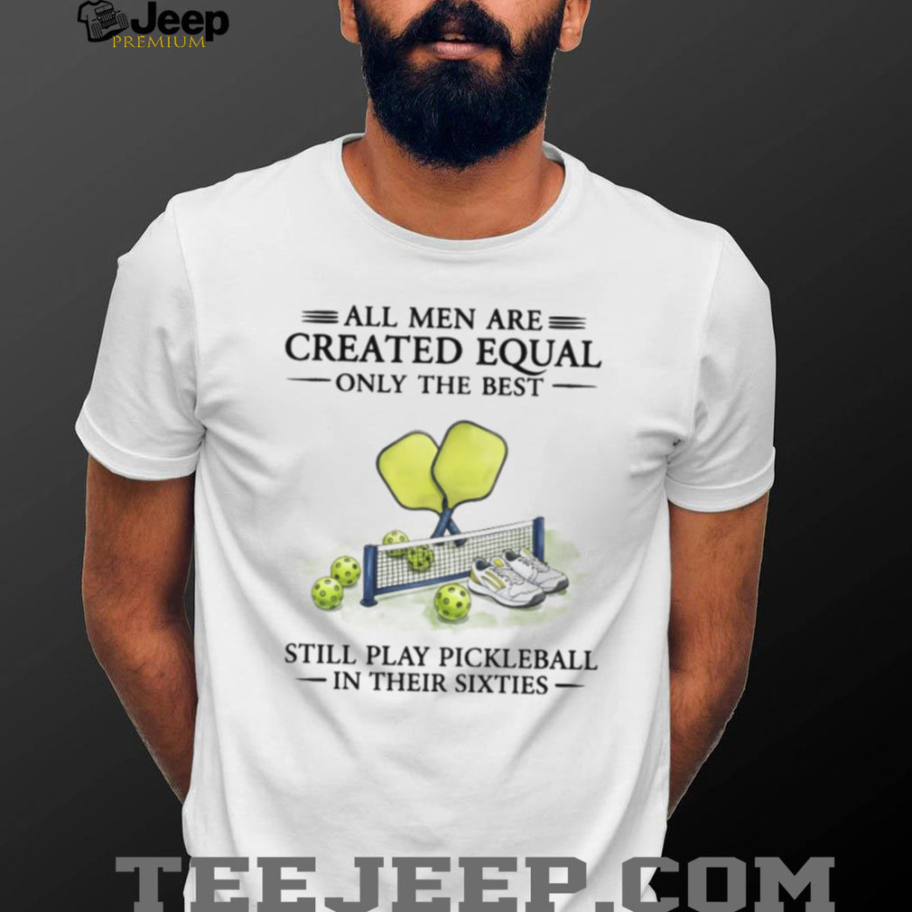 Men Play Pickleball In Their Sixties Vintage T Shirt