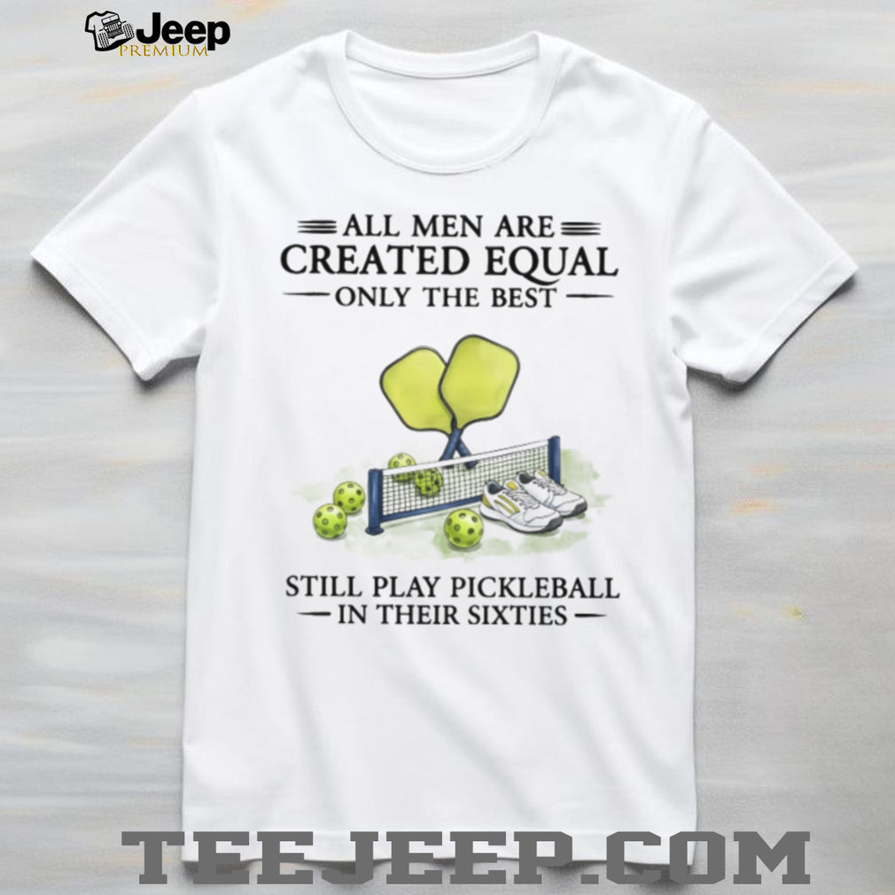 Men Play Pickleball In Their Sixties Vintage T Shirt