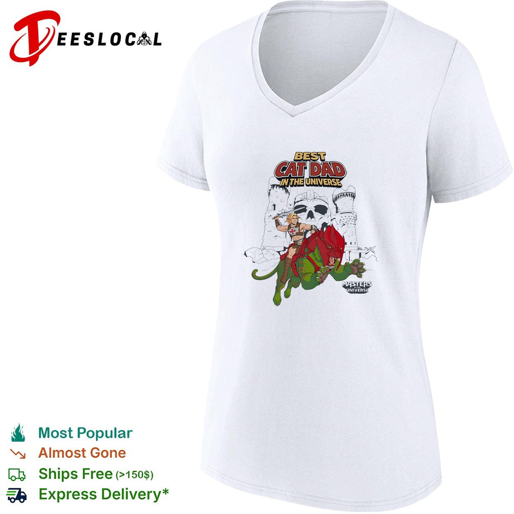 cat dad in the universe He-Man Masters of Universe parody shirt