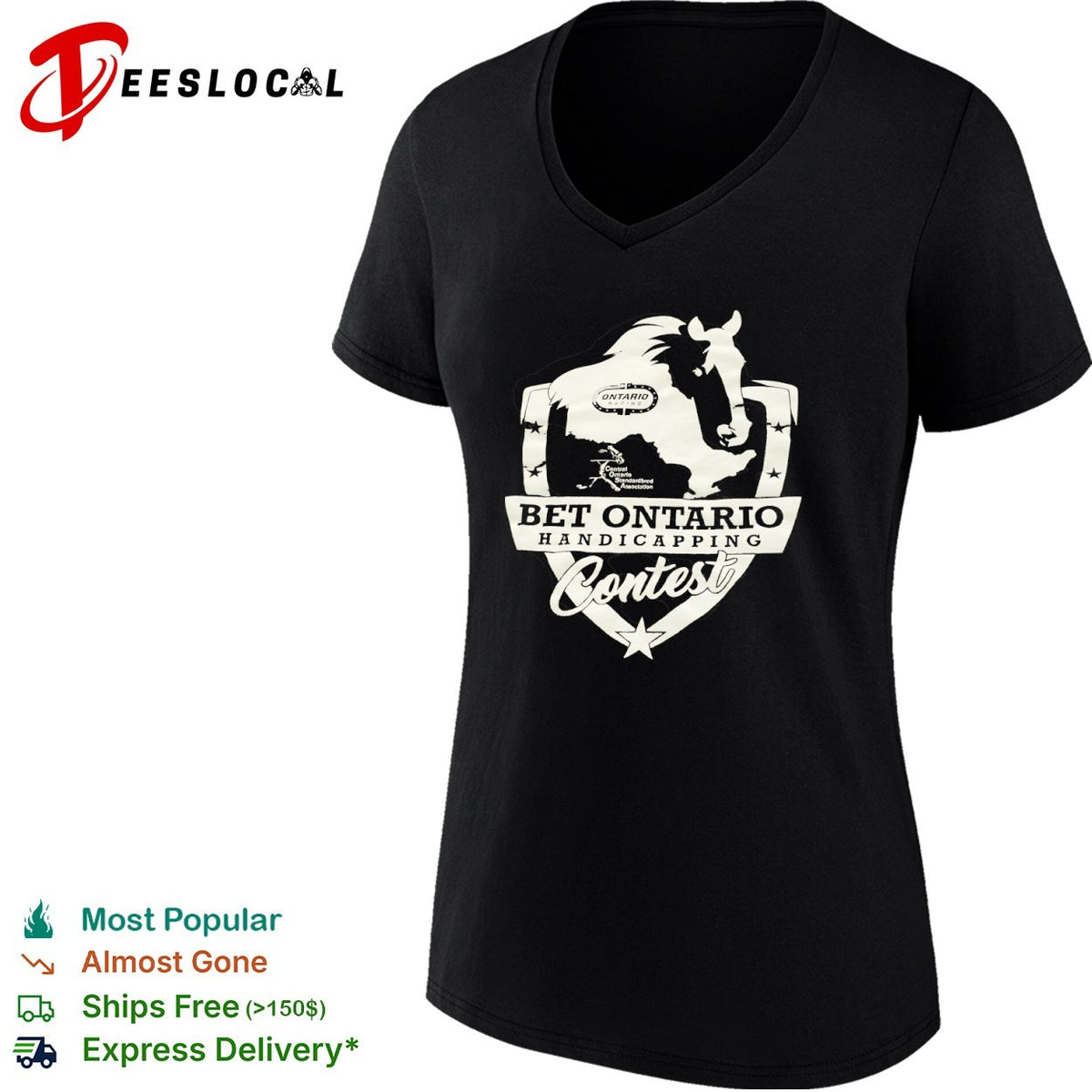 Bet Ontario Handicapping Contest Ontario Racing Central Ontario Standardbred shirt
