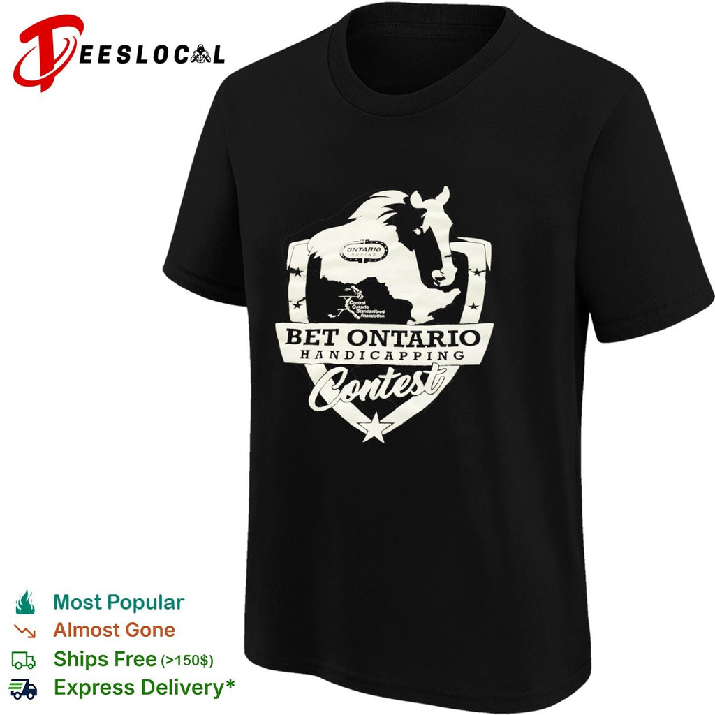 Bet Ontario Handicapping Contest Ontario Racing Central Ontario Standardbred shirt