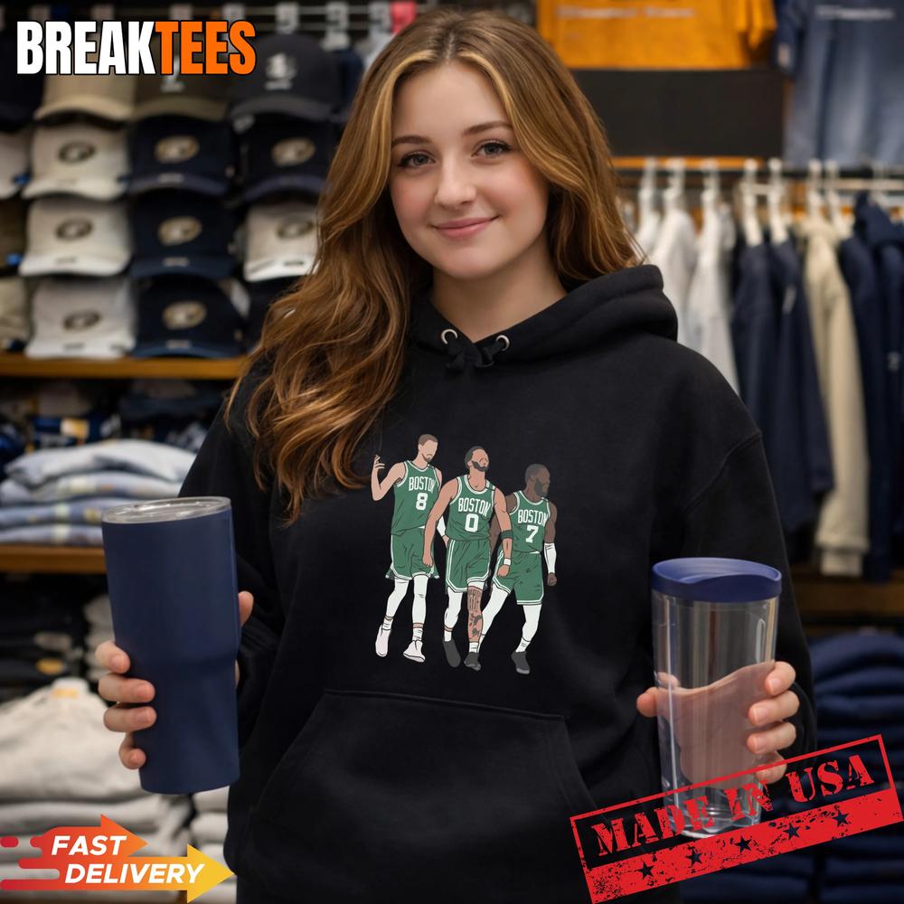 Big 3 Boston Kristaps Porzingis Jayson Tatum and Jaylen Brown Shirt