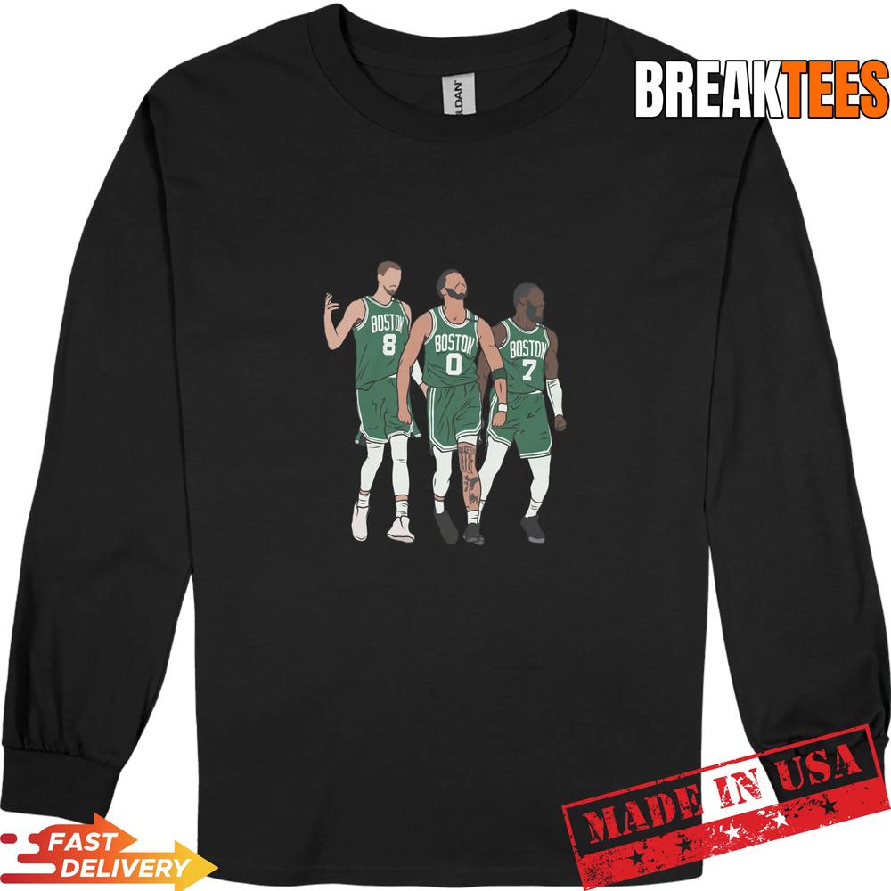 Big 3 Boston Kristaps Porzingis Jayson Tatum and Jaylen Brown Shirt