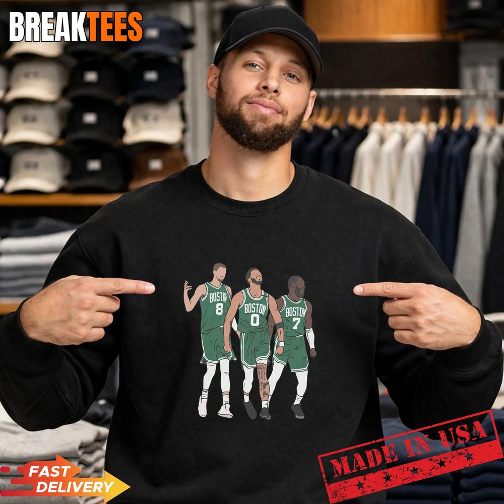 Big 3 Boston Kristaps Porzingis Jayson Tatum and Jaylen Brown Shirt