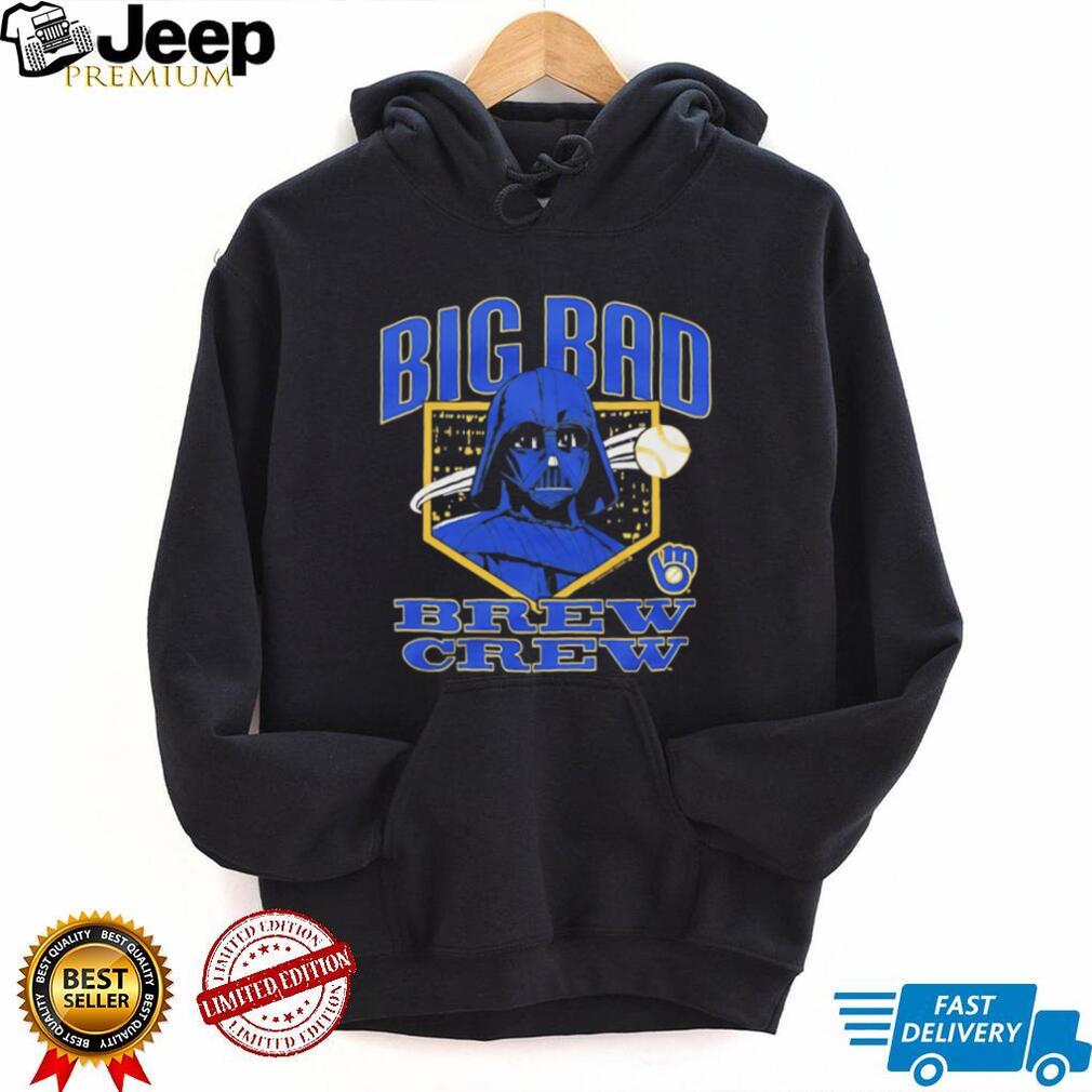 Big Bad Brew Crew Milwaukee Baseball Darth Vader Mashup T Shirt