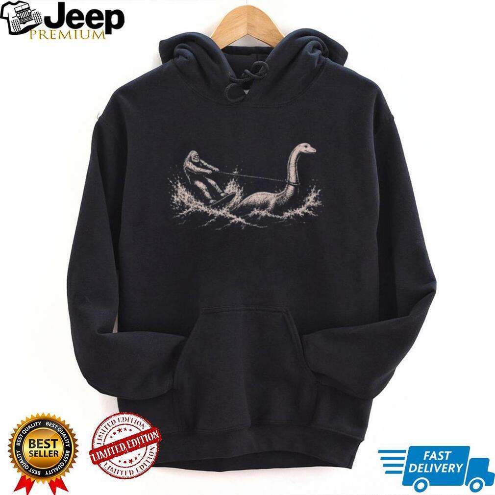 Bigfoot Ridden Nessie Loch Monster Waterskiing Vintage Shirt
