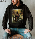 Bigfoot and Alien Friends Fishing at the Lake Vintage T Shirt